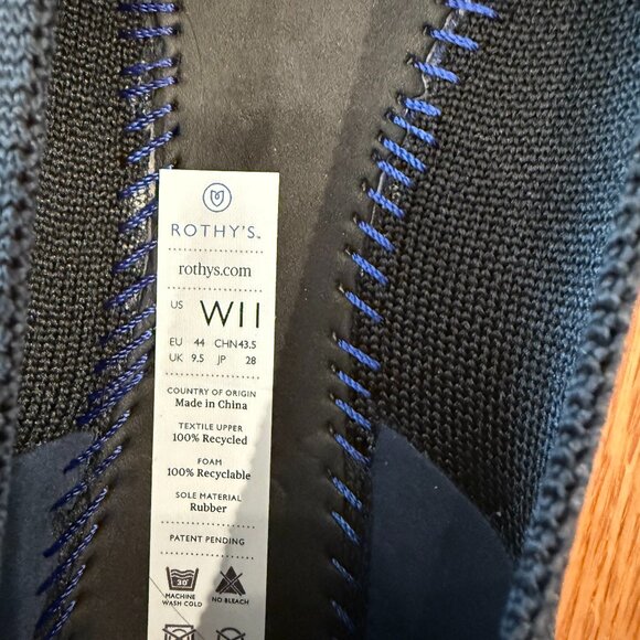 The Point II Flat in Black | Rothy's | Sz 11 US Women's EU44 - Picture 5 of 5